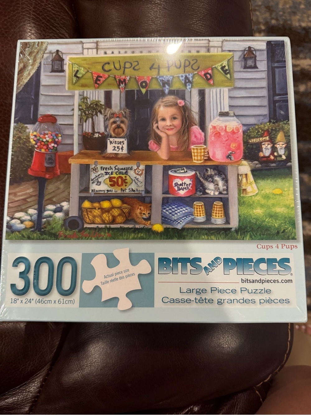 'Cups 4 Pups' 300-Piece Jigsaw Puzzle - Multicolor! BRAND NEW! Never opened!